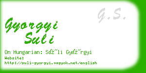 gyorgyi suli business card